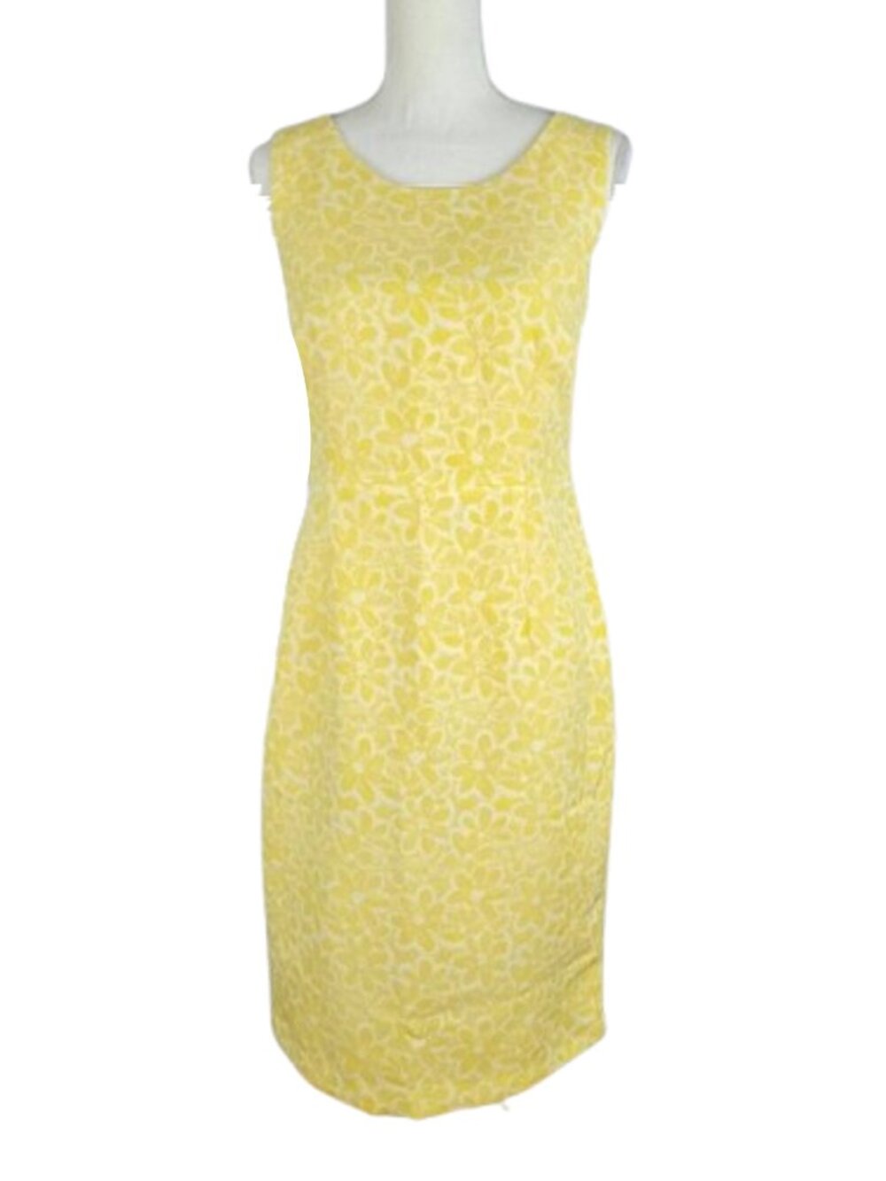 Women’s Floral Sheath Dress Sleeveless Lined Size 8